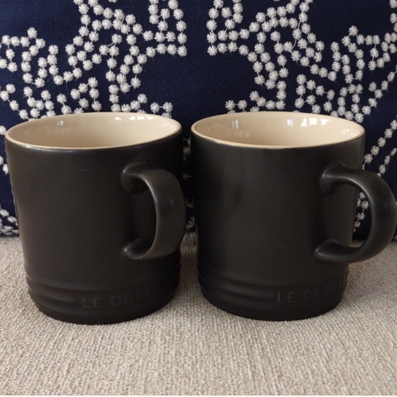 Le Creuset Dining New Le Creuset Matte Black Coffee Mug Set Poshmark